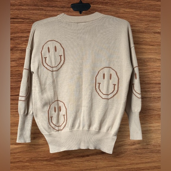 EUC Miou Muse Patterned Smiley Sweater SZ S - Picture 5 of 9